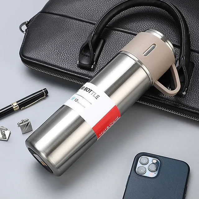 304 Thermos sottovuoto Set di tazze in acciaio inossidabile portatile Sport borsa da viaggio confezione regalo caffè Business bottiglie d'acqua