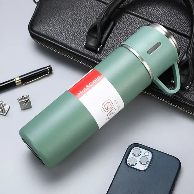 304 Thermos sottovuoto Set di tazze in acciaio inossidabile portatile Sport borsa da viaggio confezione regalo caffè Business bottiglie d'acqua