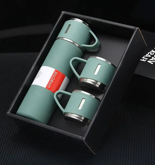 304 Thermos sottovuoto Set di tazze in acciaio inossidabile portatile Sport borsa da viaggio confezione regalo caffè Business bottiglie d'acqua