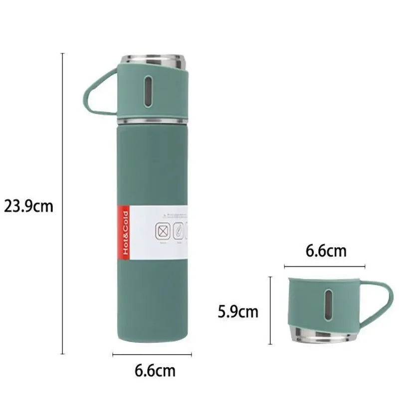 304 Thermos sottovuoto Set di tazze in acciaio inossidabile portatile Sport borsa da viaggio confezione regalo caffè Business bottiglie d'acqua