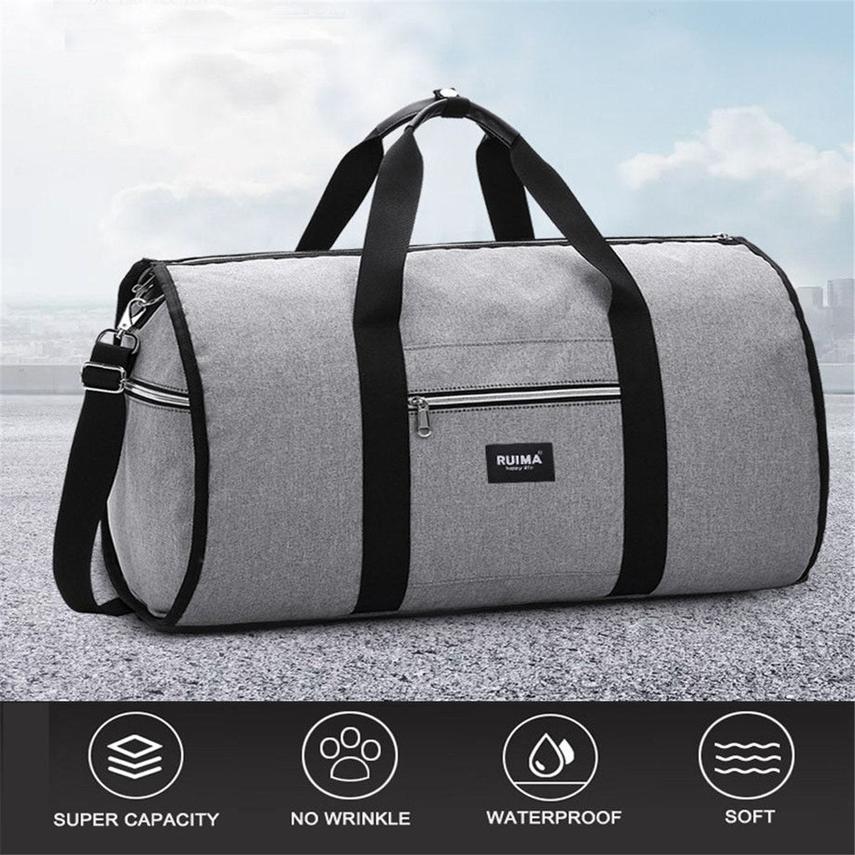 Waterproof Travel Bag Mens Garment Bags Women Travel Shoulder Bag 2 In 1 Large Luggage Duffel Totes Carry On Leisure Hand Bag