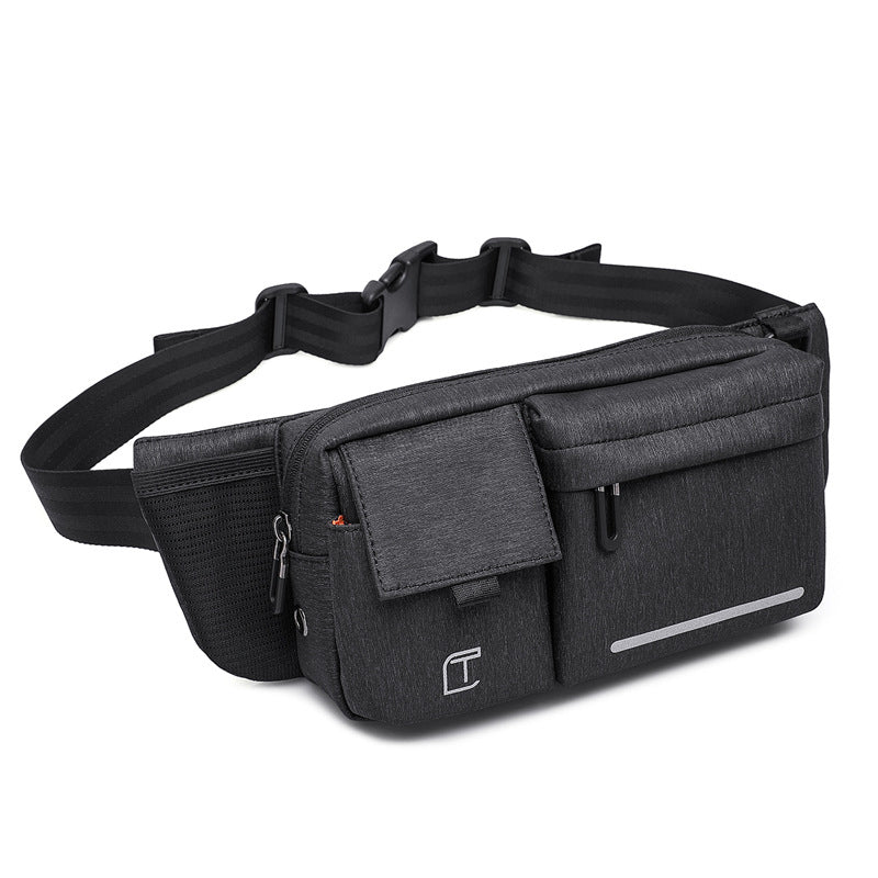 Men's Chest Bag Multifunctional Fashion Waist Bag Outdoor Messenger Casual Shoulder Bag Sports Small Backpack 