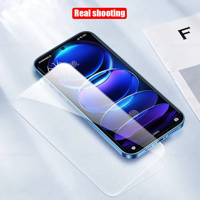 4pcs Tempered Glass for Xiaomi POCO F5 X5 F4 X4 F3 X3 GT Pro Screen Protector On for POCO F5