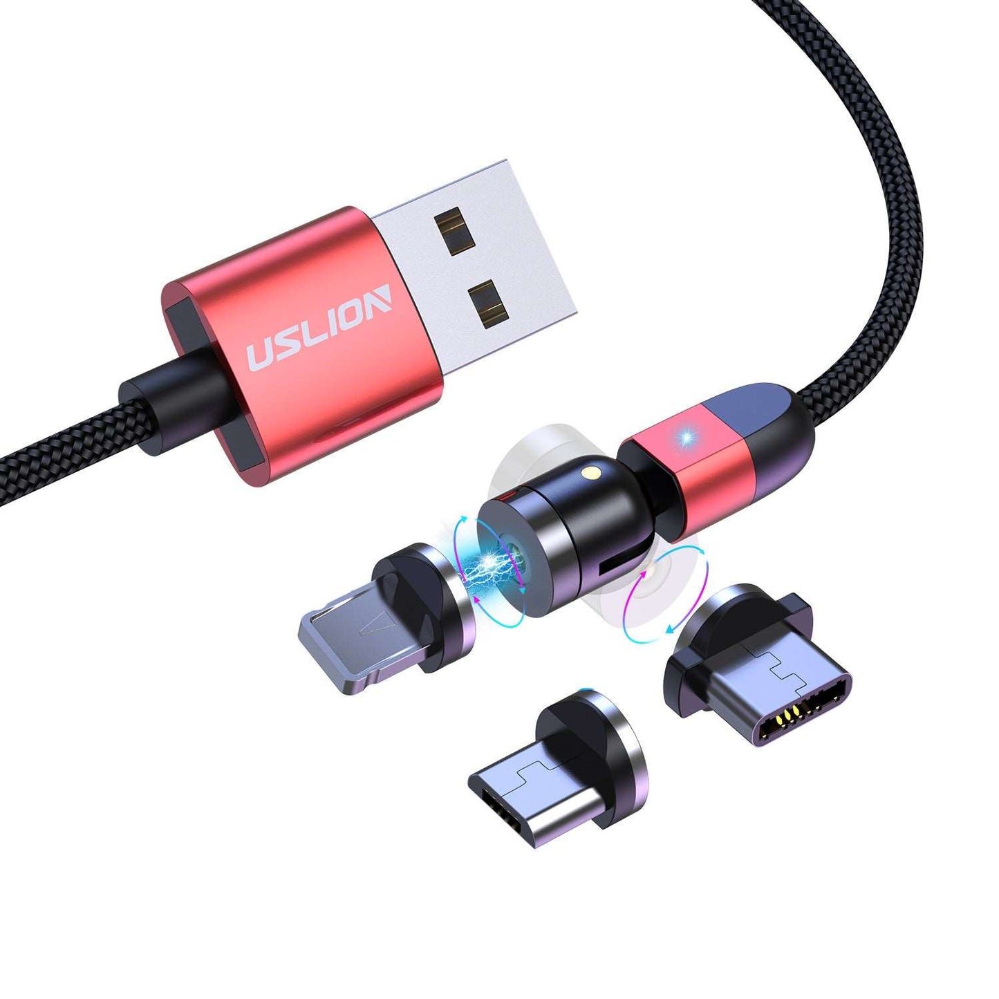 Compatible with Apple , Magnetic three-in-one data cable