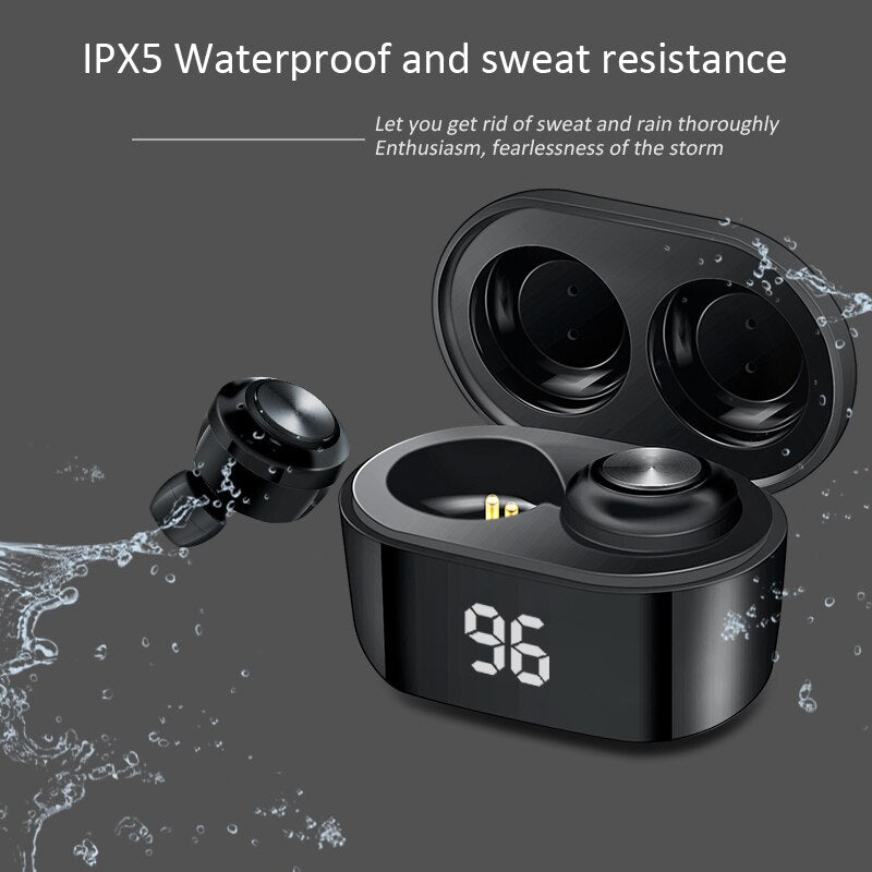 NBL TWS 5.0 Bluetooth Earphone Wireless Headphone IPX4 Waterproof  Stereoe Earbuds Micophone Headest Mini 300mAh Gaming earphone