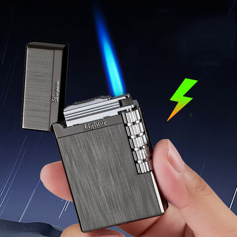 Straight Metal Inflatable Windproof Lighter