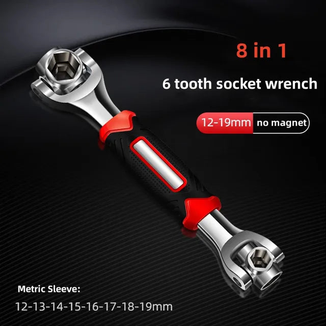 52 In 1 Universal Wrench 360 Degree Rotating Socket Multifunction Wrench Ratchet Repair Tools Torque Wrenches Hand Tools