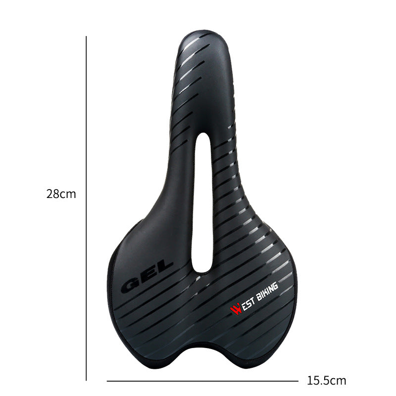 Mountain bike seat with taillight