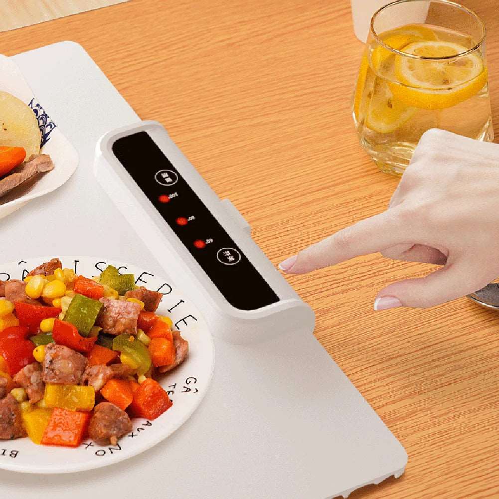 240W Fast Heating Food Electric Warming Tray Foldable Food Warm Plate Adjustable Temperature 60℃-100℃ Keep Food Hot Constant Mat