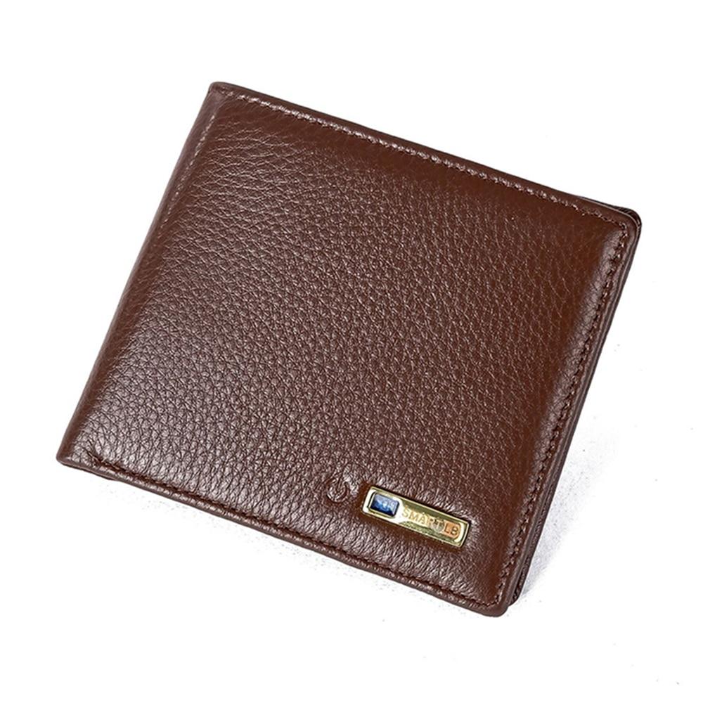 Smart Wallet Men Genuine Leather High Quality Anti Lost Intelligent Bluetooth Purse Male Card Holders Suit for IOS 