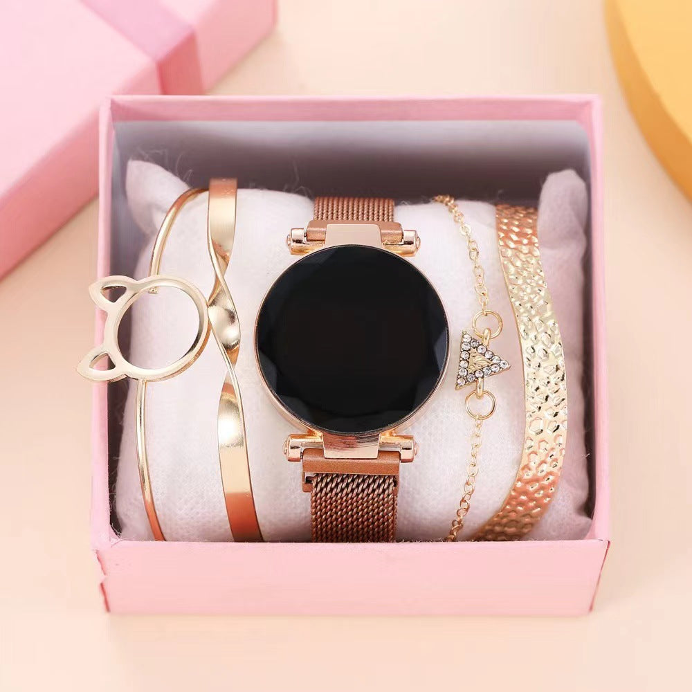 Casual Cute Fashion All-match ElectronicTwo-piece Women's Watch Ornament