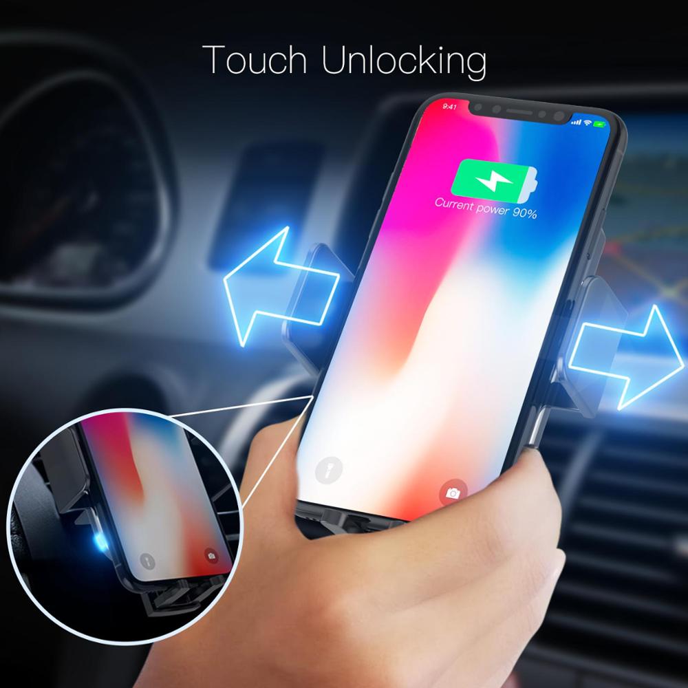 JAKCOM CH2 Smart Wireless Car Charger Holder Hot Sale in Holders As Qi Fast Charging with LED Indicator Holder Accessories