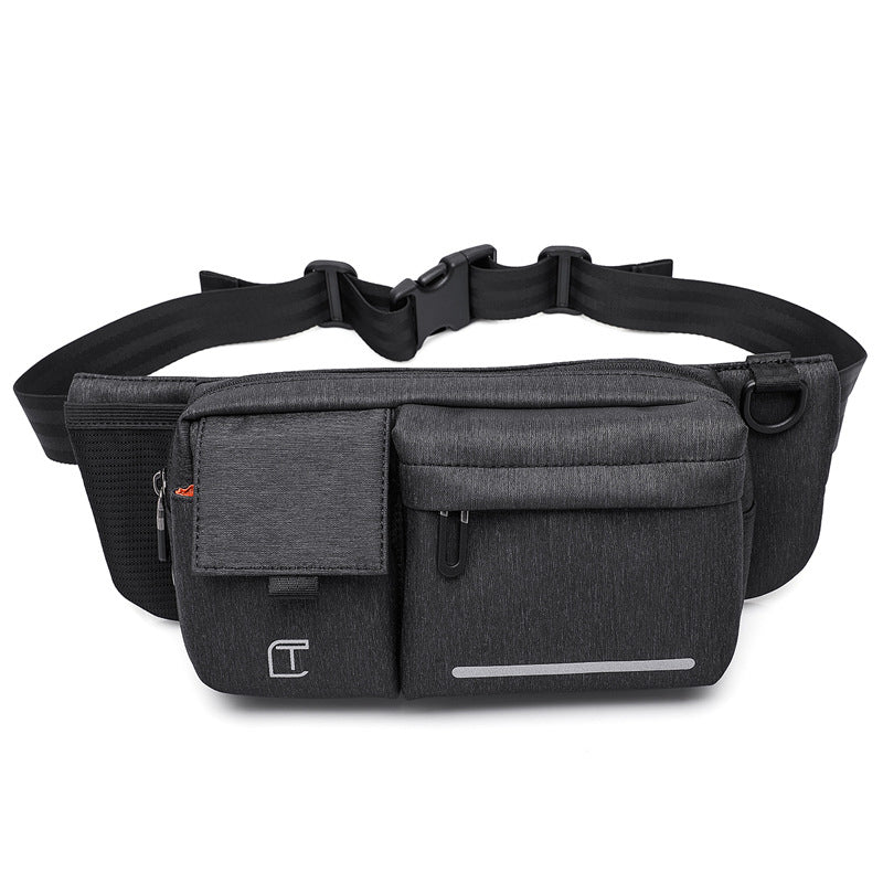 Men's Chest Bag Multifunctional Fashion Waist Bag Outdoor Messenger Casual Shoulder Bag Sports Small Backpack 