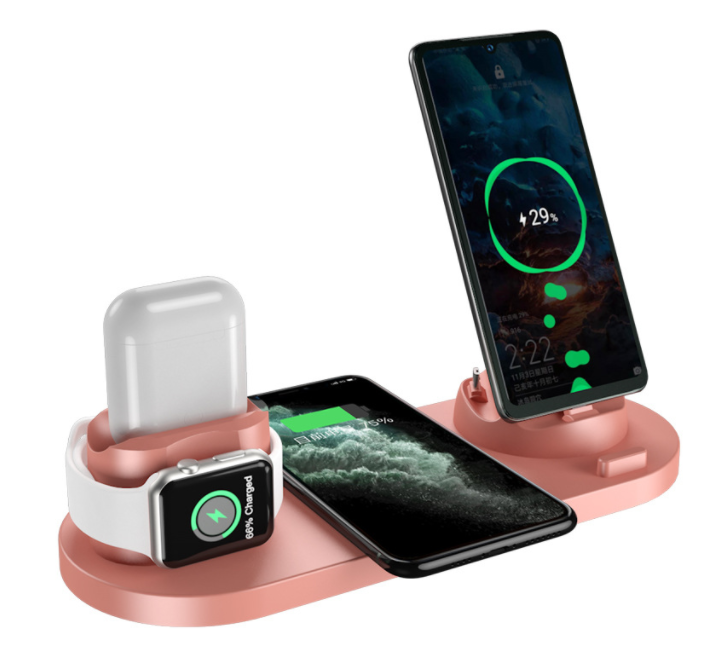 Drahtlose Ladegerät Für IPhone Schnelle Ladegerät Für Telefon Schnelle Lade Pad Für Telefon Uhr 6 In 1 Lade Dock Station