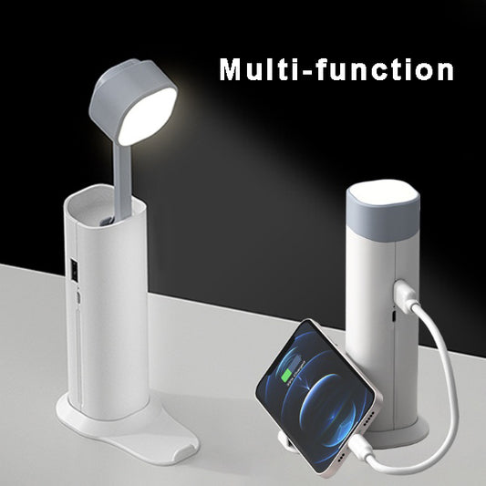 Multifunktions-Schreibtischlampe, Outdoor-Taschenlampe, tragbar, wiederaufladbar, für Zuhause und Schlafzimmer