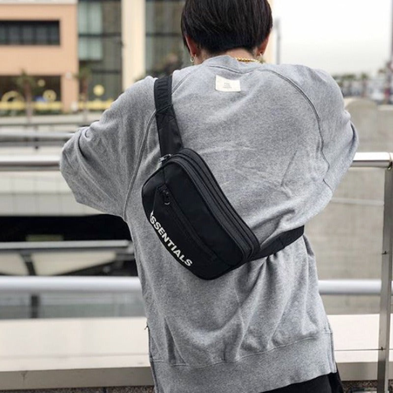 FEAR OF GOD FOG ESSENTIALS Double Stranded Crossbody Bag Small Bag Single Shoulder Bag Couple Casual Chest Waist Bag