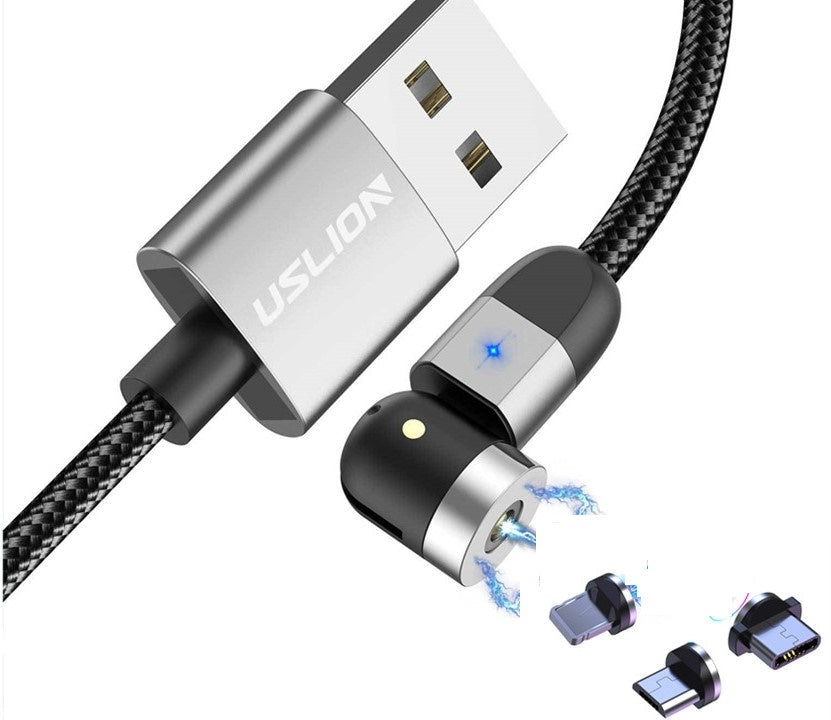 Compatible with Apple, Magnetic three-in-one data cable