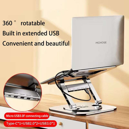 MCHOSE LS928 3rd Generation Laptop Stand Aluminum Alloy Folding High Lifting Rotary Stand