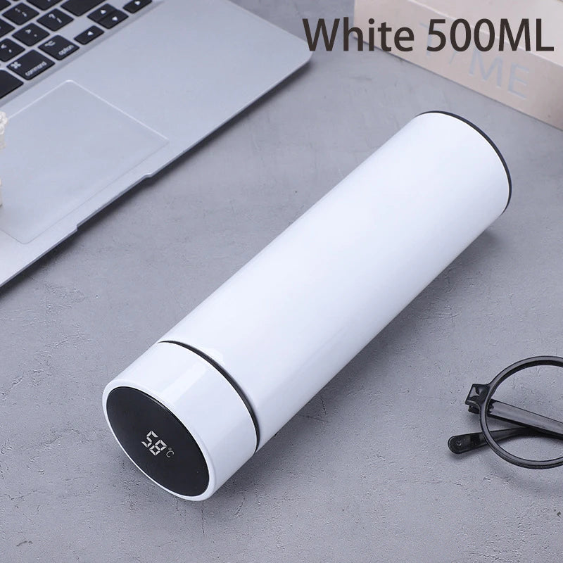 500Ml Digital Thermos Bottle Smart Cup With Temperature Display 304 Stainless Steel Vacuum Insulated Intelligent Coffee Cup