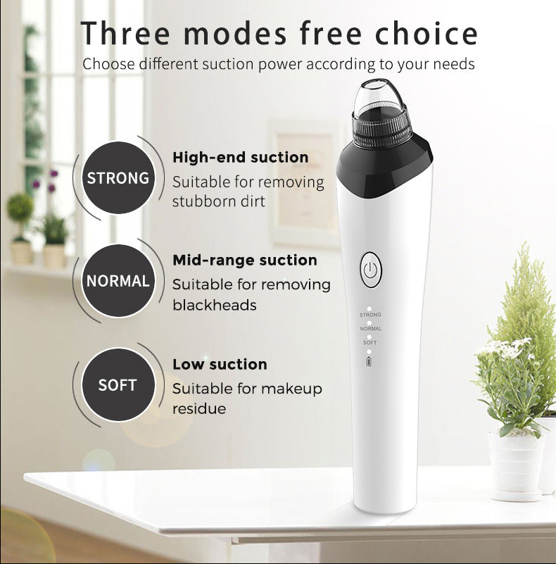 High-Definition Visual Blackhead Meter Three-Speed ​​Intelligent Vacuum Adsorption Pore Cleaner Wifi Timing