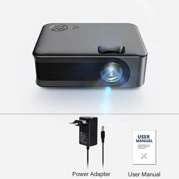 AUN Portable Projector Mini A30 Upgrade Home Theater Projectors 4K Video Play Via HD Port Smart Tv Screens Cinema Beam Laser 3D