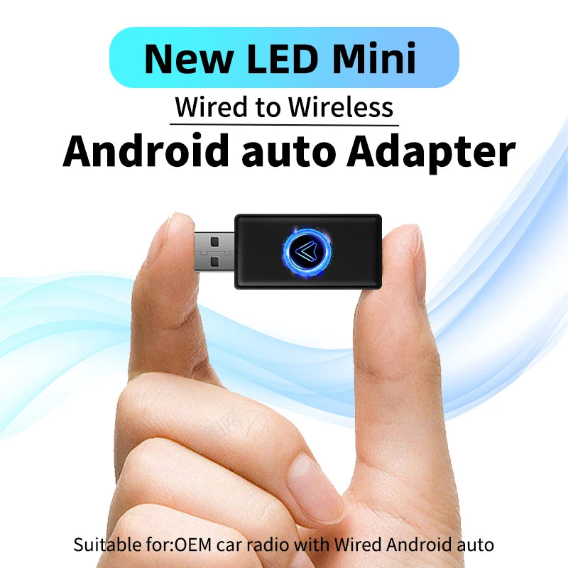 Adattatore Wireless per Auto Android Smart AI Box Car OEM cablato Android Auto a Dongle USB Wireless per SamSung XiaoMi il più nuovo Mini corpo