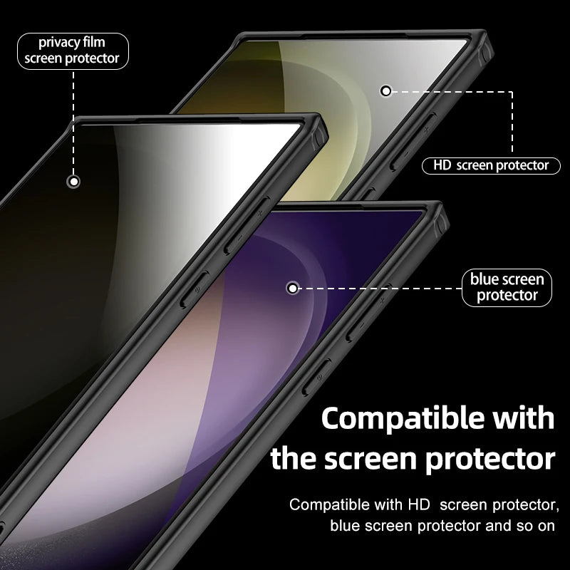 Airbag custodia di ricarica Wireless magnetica antiurto Shell per Samsmung Galaxy S24 S23 Ultra FE S24 Plus S24 + S23 + copertura dell'armatura