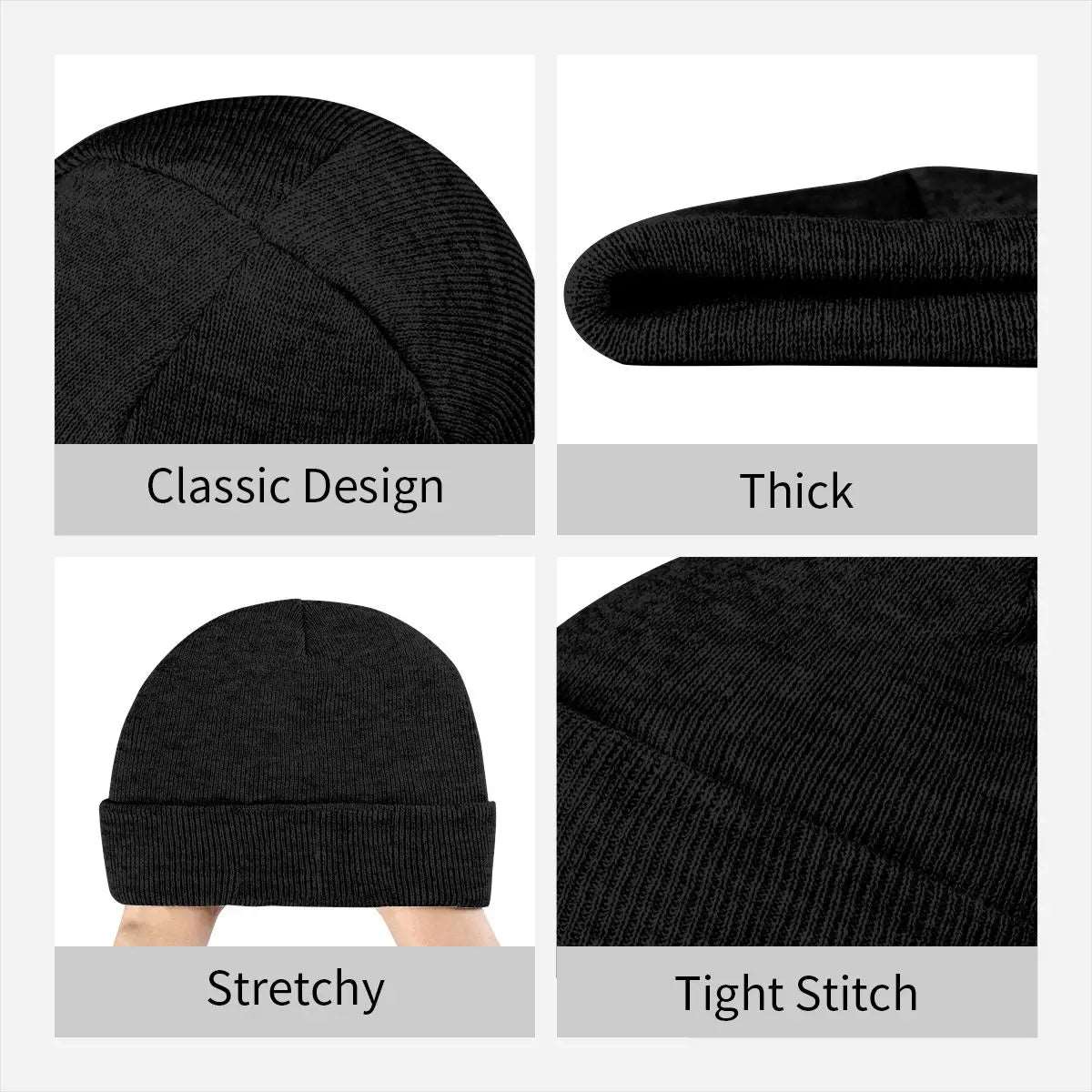 All Blacks Rugby Knitted Hat Beanies Winter Hats Warm Street Cap Men Women