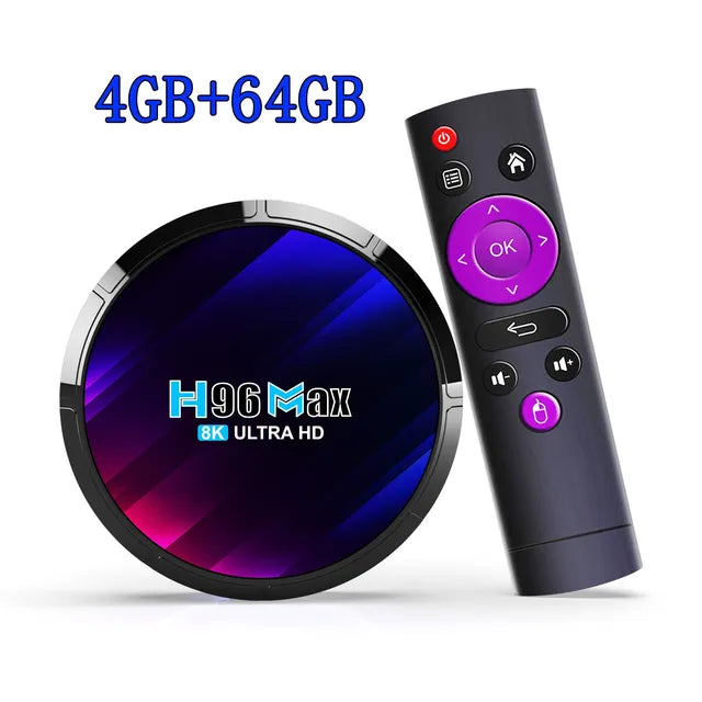 Android-TV-Box H96MAX RK3528 4 GB RAM 64 GB ROM Android-Box unterstützt 2,4 G/5,8 G WiFi6 BT5.0 4K-Video-Set-Top-TV-Box