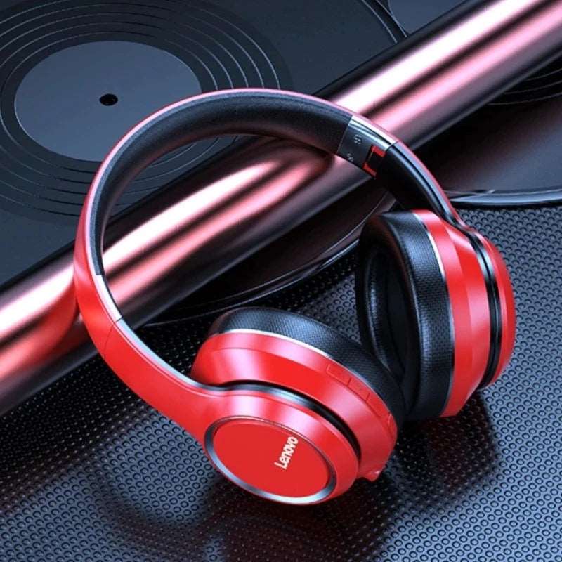 Auricolari Bluetooth Lenovo HD200 cuffie Wireless per Computer pieghevoli Over-ear cancellazione del rumore cuffie da gioco Stereo HIFI