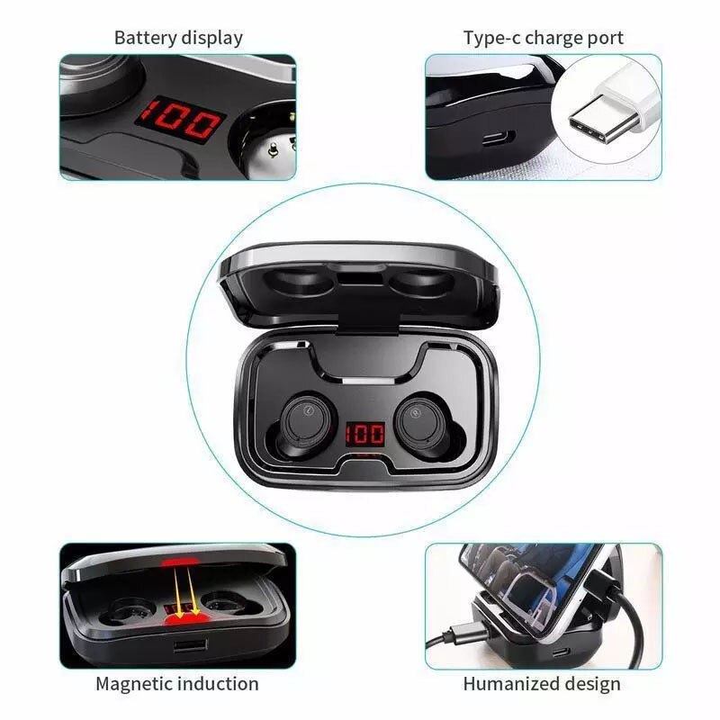 TWS-X10 Bluetooth Headset HIFI Stereo Aktive Rauschunterdrückung 3500 mAh Lade Box Sport Wasserdicht Mit Mikrofon Drahtlose Kopfhörer 