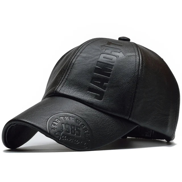 Leder Baseball Kappe 2022 Mode Sport Caps Männer Militär Militär Hut Baseball Kappe Männer Britischen Vintage Rindsleder Leder Hüte