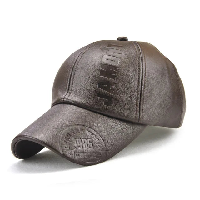 Leder Baseball Kappe 2022 Mode Sport Caps Männer Militär Militär Hut Baseball Kappe Männer Britischen Vintage Rindsleder Leder Hüte