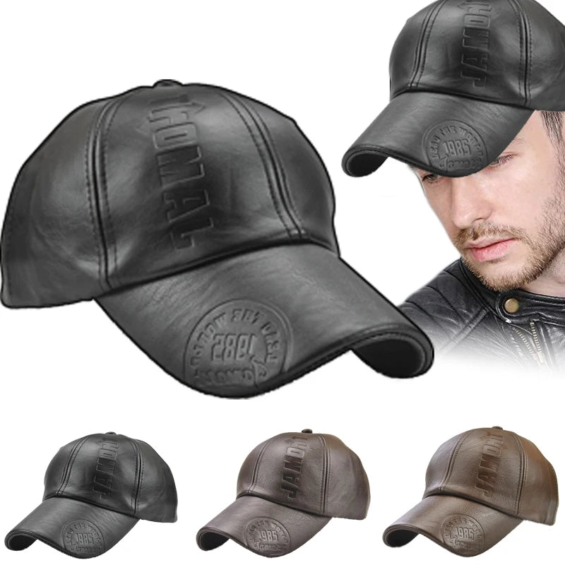 Leder Baseball Kappe 2022 Mode Sport Caps Männer Militär Militär Hut Baseball Kappe Männer Britischen Vintage Rindsleder Leder Hüte