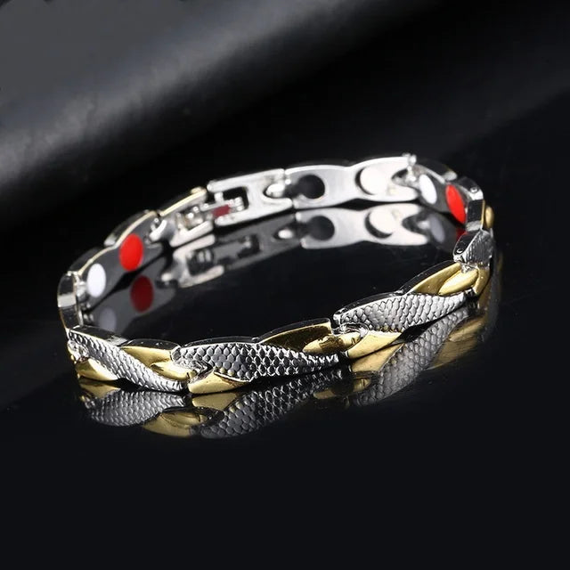 Charm Bracelet Energy Bracelet for Health Arthritis Magnetic Bracelet Exquisite Braided Male Gift Power Therapy Magnets Men's Bracelet