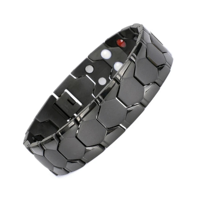 Charm-Armband, Energie-Armband für Gesundheit, Arthritis, magnetisches Armband, exquisites geflochtenes männliches Geschenk, Krafttherapie-Magnete, Herren-Armband