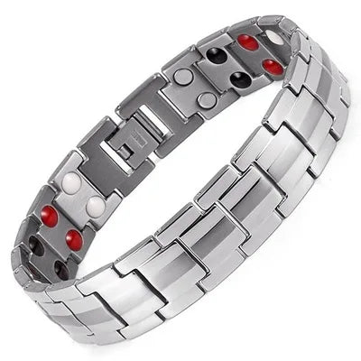 Charm-Armband, Energie-Armband für Gesundheit, Arthritis, magnetisches Armband, exquisites geflochtenes männliches Geschenk, Krafttherapie-Magnete, Herren-Armband