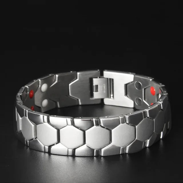 Charm-Armband, Energie-Armband für Gesundheit, Arthritis, magnetisches Armband, exquisites geflochtenes männliches Geschenk, Krafttherapie-Magnete, Herren-Armband