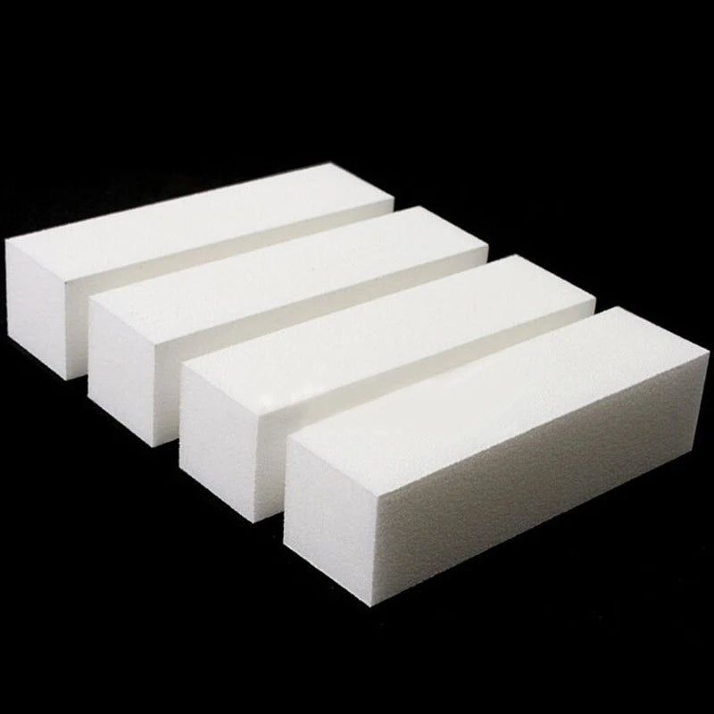 Buffing Sanding Files Block Pedicure Manicure Care Nail Art Buffer Polish White Nail File Nail Art Tips Manicure Pedicure