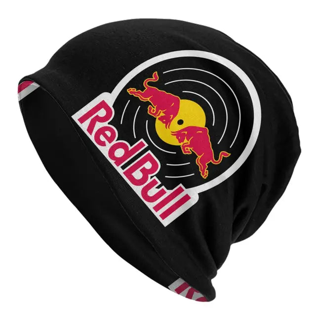 Cappello da uomo Reds Double-Bull Logo Skullies Merchandise elegante cappello lavorato a maglia con cofano a doppio uso