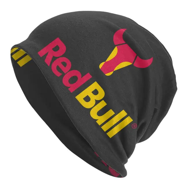 Cappello da uomo Reds Double-Bull Logo Skullies Merchandise elegante cappello lavorato a maglia con cofano a doppio uso