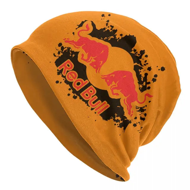 Cappello da uomo Reds Double-Bull Logo Skullies Merchandise elegante cappello lavorato a maglia con cofano a doppio uso