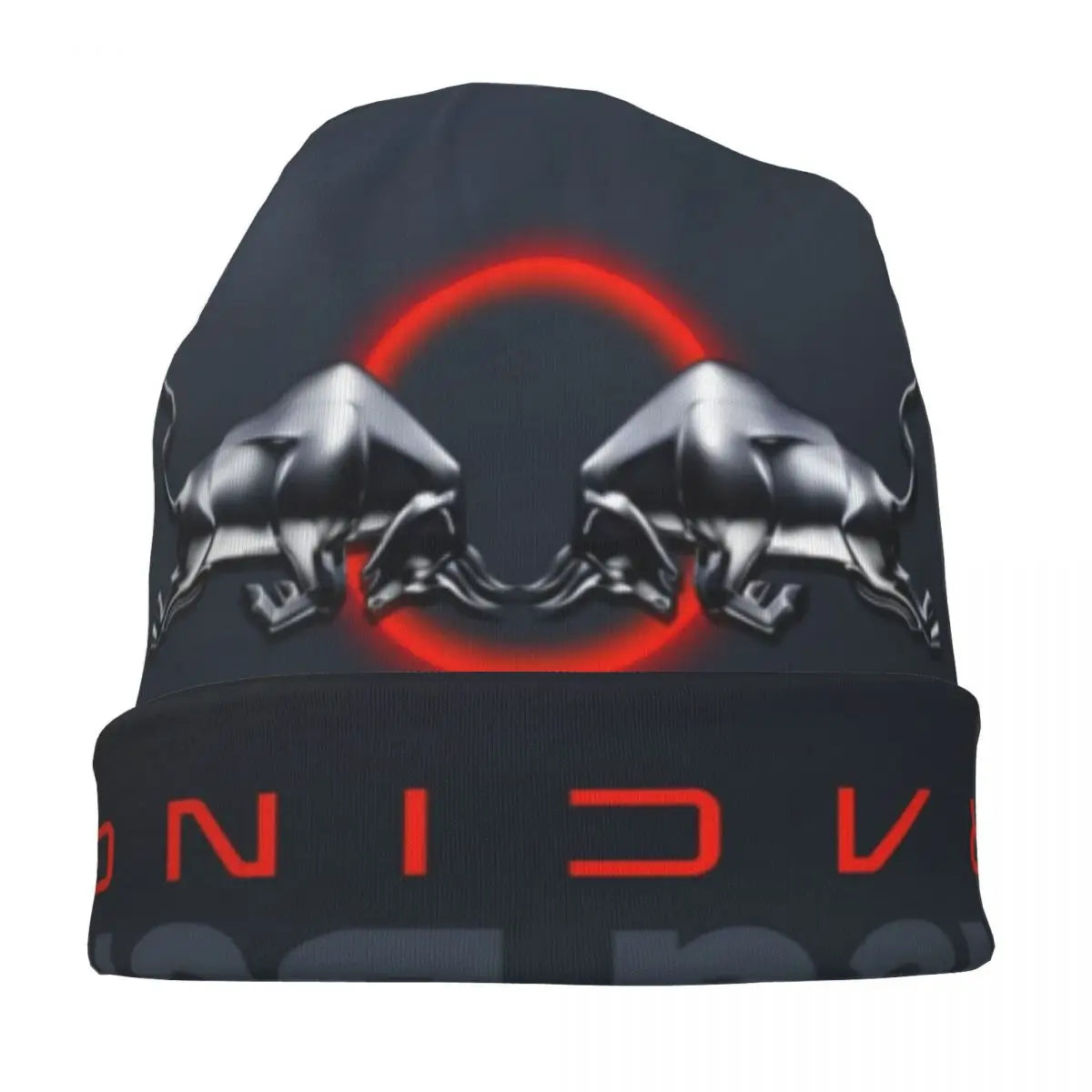 Cappello da uomo Reds Double-Bull Logo Skullies Merchandise elegante cappello lavorato a maglia con cofano a doppio uso