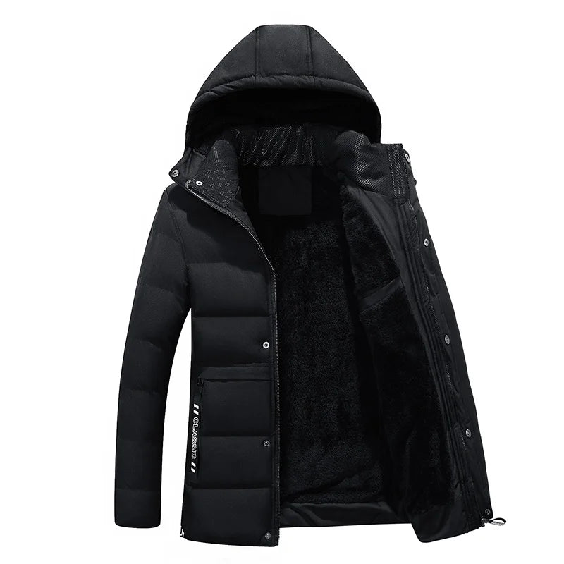 2023 new fashion brand TOP men's CASHMERE thickened cotton padded windproof winter coat