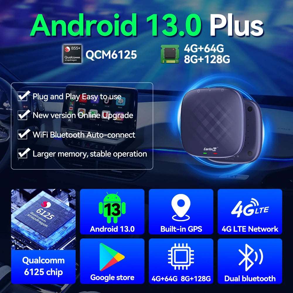 CarlinKit 8G + 128G Android 13 CarPlay