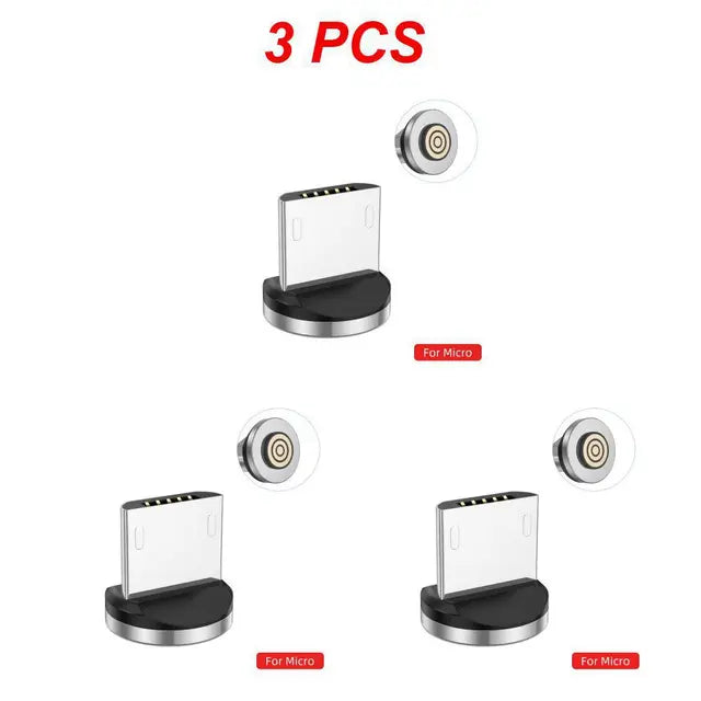 Cavo Micro USB magnetico da 1/2/3 pezzi Olaf 2m per telefono cellulare Android ricarica rapida caricatore magnetico per cavo USB di tipo C