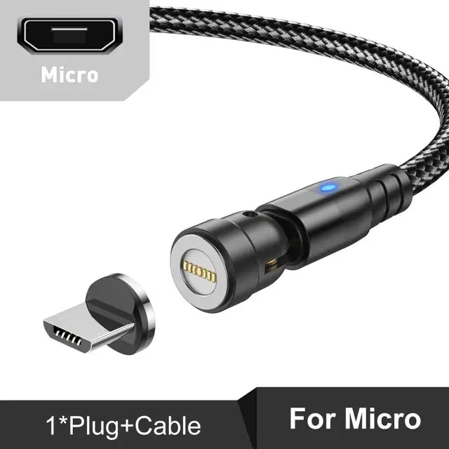 Cavo Micro USB magnetico da 1/2/3 pezzi Olaf 2m per telefono cellulare Android ricarica rapida caricatore magnetico per cavo USB di tipo C