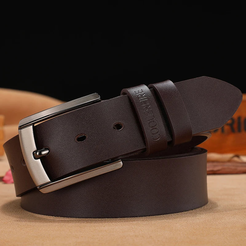 High Quality Genuine Leather Men Belt Luxury Designer Belts Men Stylish Cow Leather Belt Male Jeans For Cowboy Men Free Shipping