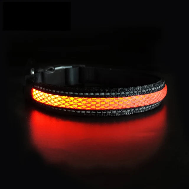 LED-Maskerade-Hundehalsband, sicher, leuchtende Haustierprodukte, stilvolle blinkende Glühen-Halskette, wasserdicht, reflektierend, Haustier-Hundezubehör