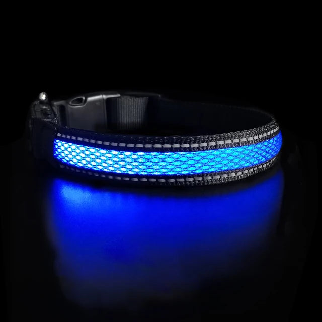 LED-Maskerade-Hundehalsband, sicher, leuchtende Haustierprodukte, stilvolle blinkende Glühen-Halskette, wasserdicht, reflektierend, Haustier-Hundezubehör